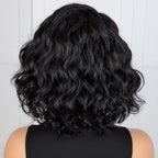 Lekker Ginger Short Pixie Cut Wavy Bob 13x1 C Part Lace Front 100% Human Hair Wigs For Women Brazilian Remy Hair Clearance Wigs