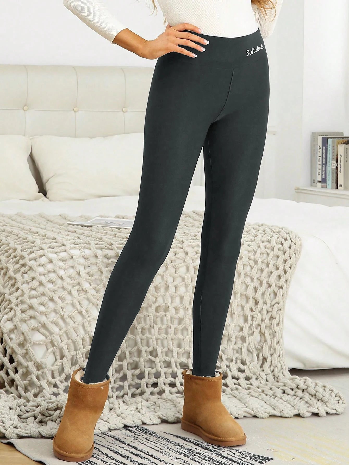 High Waist Winter Leggings – Thick Velvet Warm Pants
