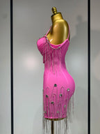 Women Sexy Backless Spaghetti Strap Bodycon Sleeveless Bandage Dress 2025 Elegant Prom Gown Club Evening Party Birthday Dresses