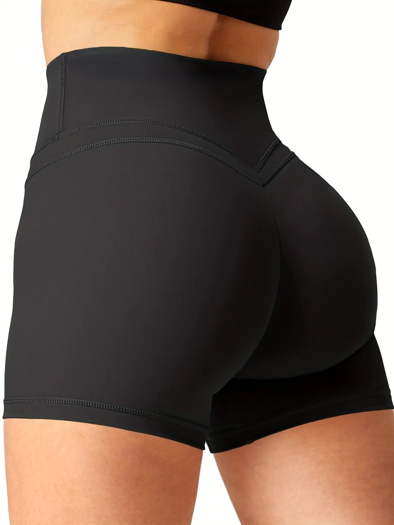 Workout Shorts For Women, High Waist Running Scrunch Gym Yoga Biker Shorts, Women's Activewear Main image