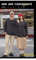 Customizable Thick Sweatshirt for Man Women Plain Hoodie Sweater Autumn Winter Fleece Sweatshirts Logo Original Design