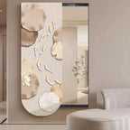 Bathroom Rectangle Mirror Organizer Creative Black Wall Mirror Bedroom Ornament Decorazioni Casa Home Furniture Accessories