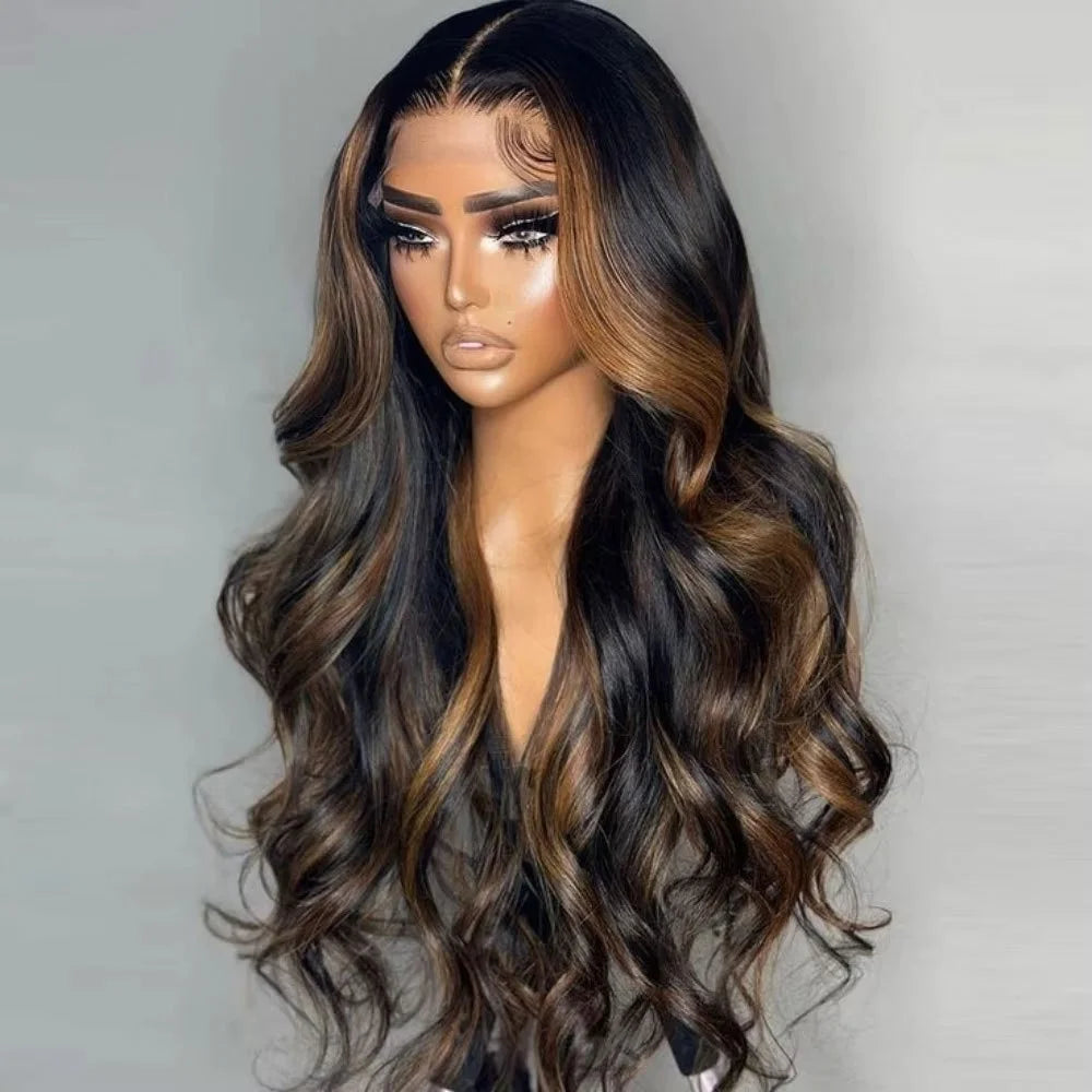 5x5 1B30 Lace Glueless Wig Human Hair Ombre Body Wave Lace Frontal Closure Wigs Hd Lace Human Hair Ready To Go Human Front Wigs