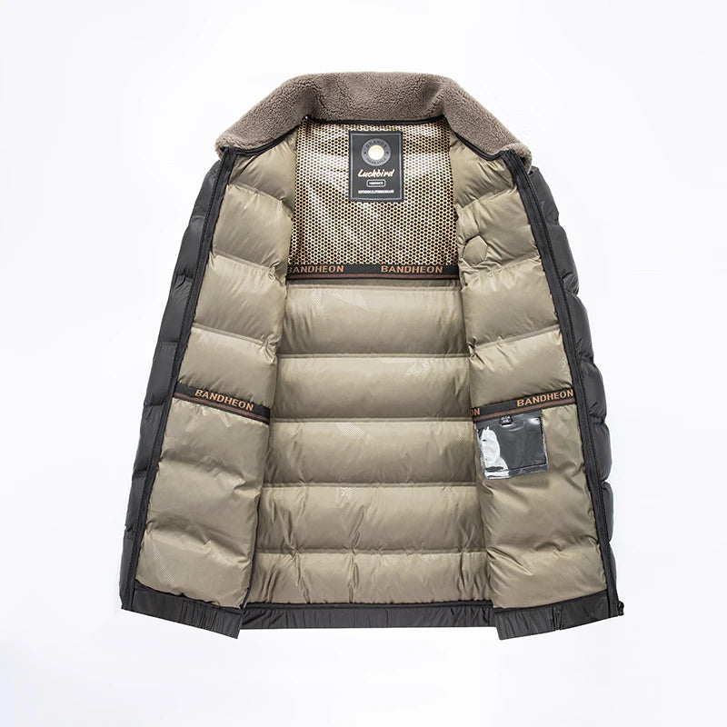 Top Grade Graphene Warmth Technology Men's New Winter Parka Jacket Windbreaker Diamond Quilted Bubble Puffer Coats