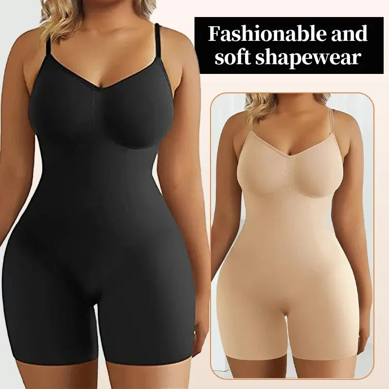 Bodysuit for Women Tummy Control Shapewear Seamless High Waist Flat Belly Belt Stretch Shapewear Body Shaper Main image
