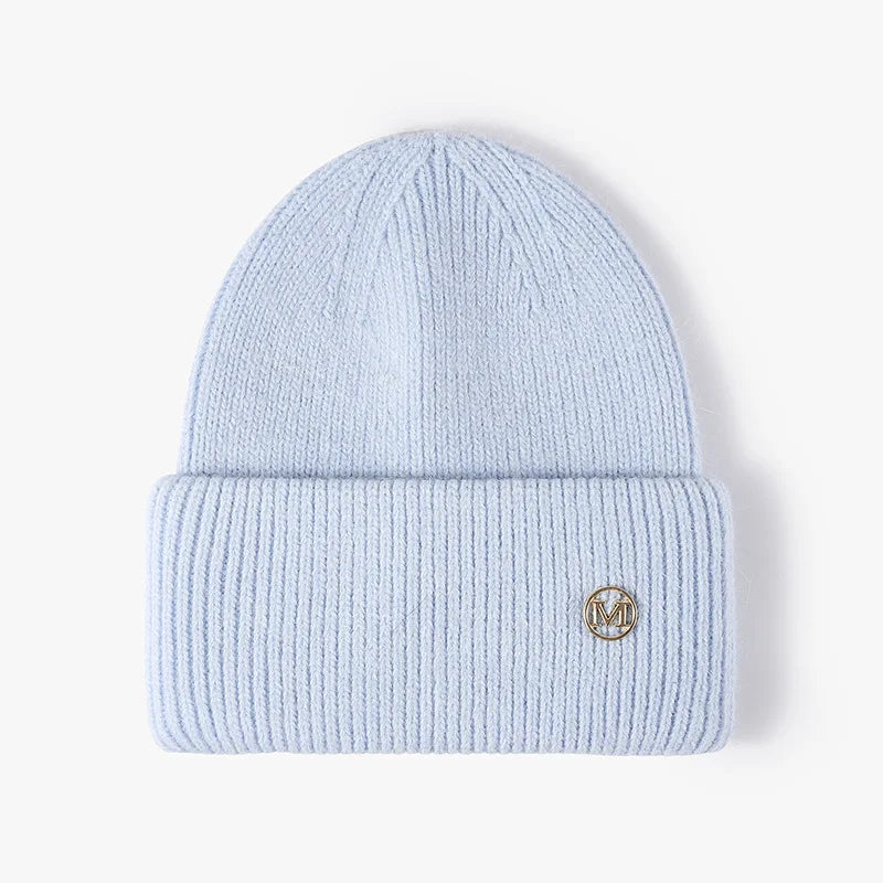 Women Winter Hat Real Rabbit Fur Winter Hats For Women Fashion Warm Beanie Hats Women Solid Adult Cover Head Cap