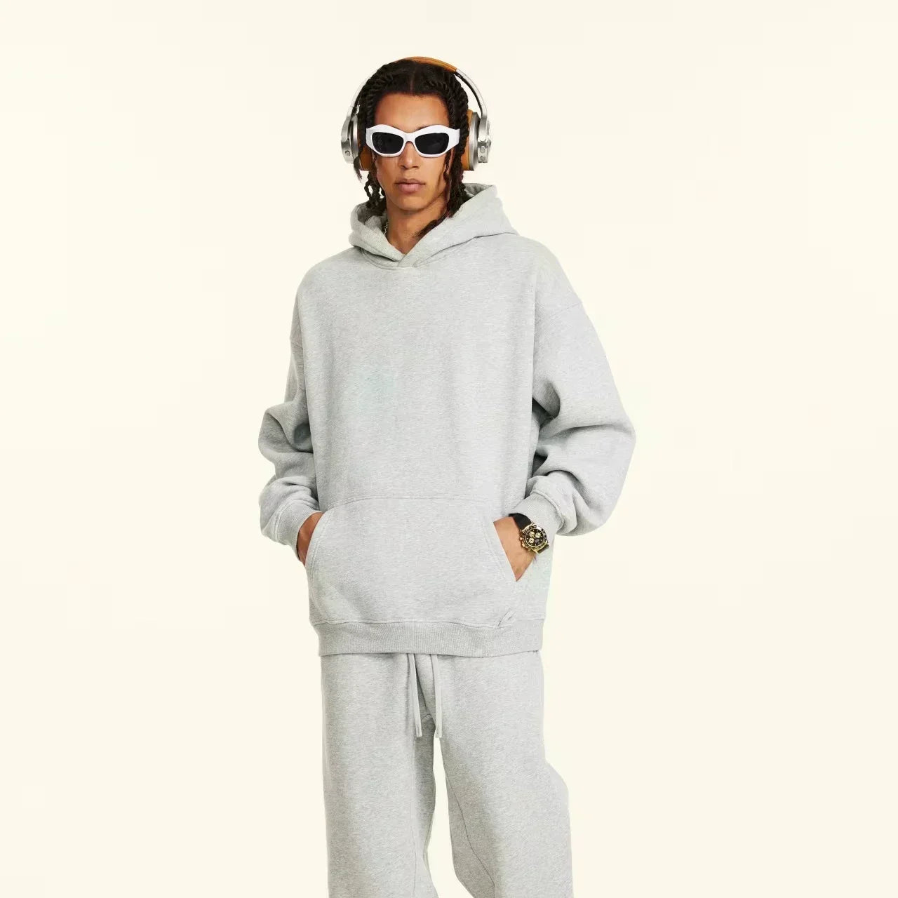 Men's Hoodie Autumn Winter High Grade Warm Sweatshirt Male Daily Casual Fashion Pullover Outdoor Gym Fitness Sporty Hooded Coats