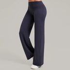 Women's New Pilates Straight Leg Yoga Pants Hip Lifting Tight Fitting Wide Leg Pants Outdoor Sports Running Casual Fitness Pants