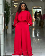2 Piece Women Sets 2025 New Arrival Spring Summer Matching Sets Solid Color Two Pieces Sets Top And Pants Suits Outfits Clothing
