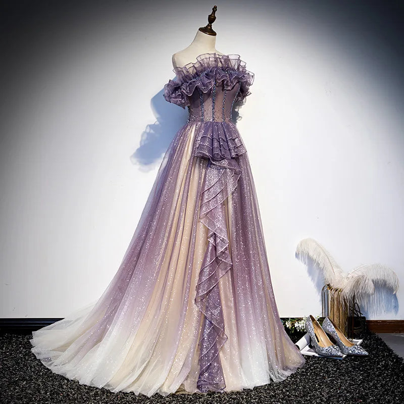 Evening Dress Women 2026 New Autumn And Winter Temperament Banquet Host Fairy Celebrity Slim Dress Wedding Bridesmaid prom dress