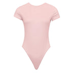 Women Sexy Summer Bodycon Bodysuit Fashion Casual Solid Short Sleeve Body Tops For Women Female Romper