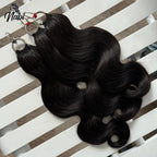 NABI Pre-Separated Crochet Human Hair Bundle Miracle Knots Braiding 14-18inch Water Wave Curly 100% Human Hair for Women