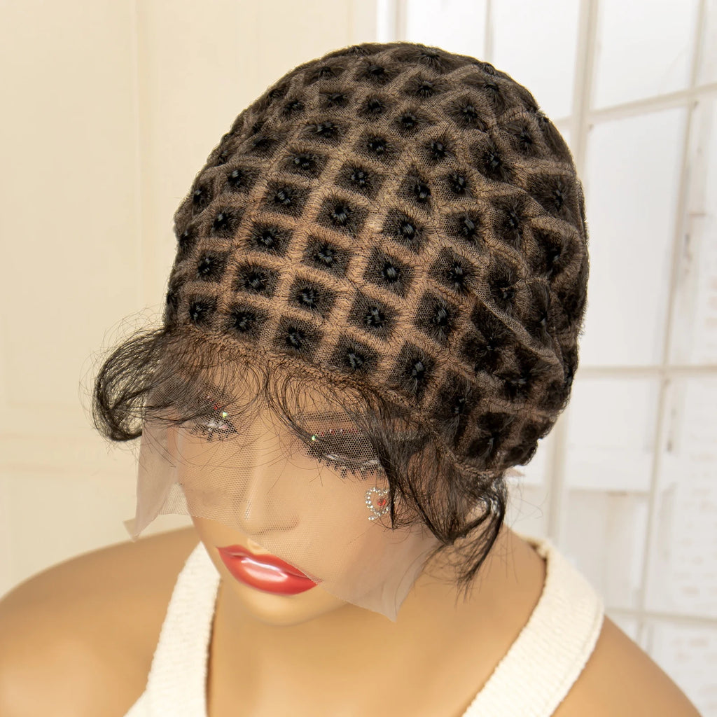Braided Wig Cap for Crochet Braids Full Double Lace Braided Wig With Baby Hair Suitable for Making Crochet Wigs
