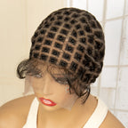 Braided Wig Cap for Crochet Braids Full Double Lace Braided Wig With Baby Hair Suitable for Making Crochet Wigs