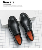 High Quality Dress Shoes Man Comfortable Business Social Leather Shoes For Man Casual Men's Italian Formal Shoes Man Loafers