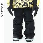 VECTOR Ski Pants Boys Girls Children Outdoor High-quality Windproof, Waterproof and Warm Snow Winter Ski Snowboard Pants Brand
