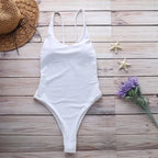Sexy  Color Women's One-Piece Bikini Swimsuit Cetitive Swimwear No Sve Fixed Chest Pad e Design Z-LAI Brand