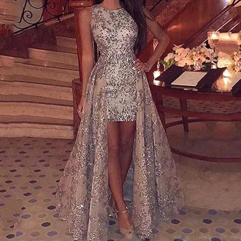 Wedding Party Dress Female Evening Elegant Sexy Deep V Neck Strap Sleeveless Sequined Long Maxi Dresses for Women 2026
