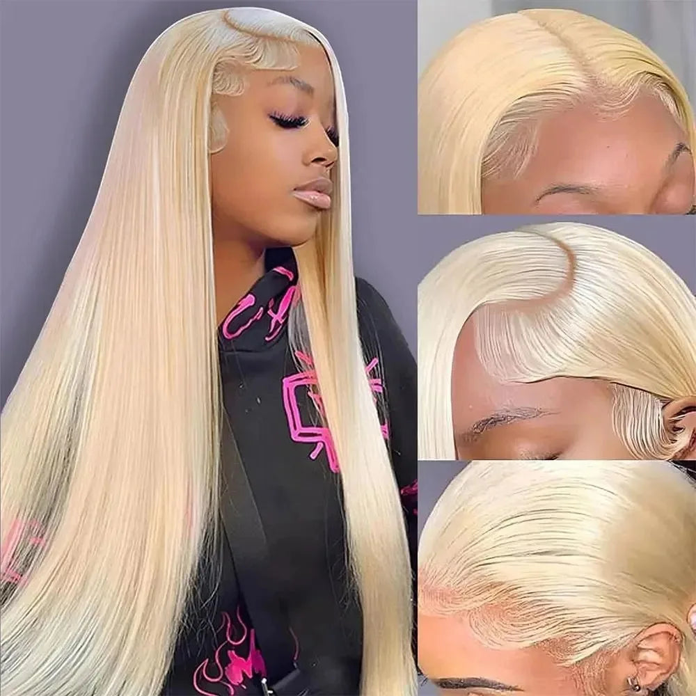 40 Inch 613 Hd Lace Frontal Wig 13x6 13x4 Blonde Straight Lace Front Wigs Human Hair Brazilian Colored Human Hair Wigs For Women Main image