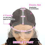 Kinky Curly Human Hair Bob Wig Water Lace Front original Human Hair Wigs For Women PrePlucked Brazilian 13x4 Lace Frontal Wig