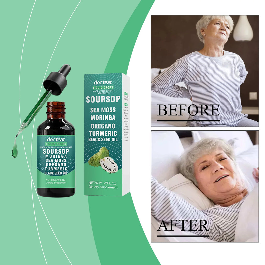 DOCTEAT Soursop Liquid Extract- Supporting Energy Balance And Boosting Vitality With A Blend Of Multiple Ingredients.