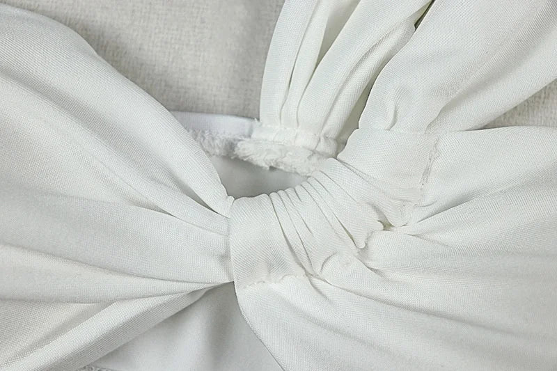 Mesh Ruched Sexy Club Outfits Woman 2026 Birthday Strapless Crop Top and High Split Long Skirt 2 Piece Set Conjuntos Femininos