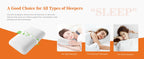 JHK 2-pieces Memory Foam Pillows Standard Size Neck Pillow Ventilated Cooling Bed Pillow with Removable Washable Cover Comfort