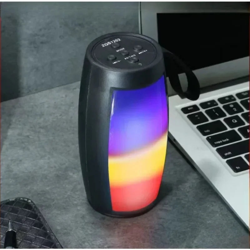 1202 TWS Shocking Heavy Bass Outdoor Portable Wireless Bluetooth Speaker Household Small Speaker High Volume Subwoofer Main image