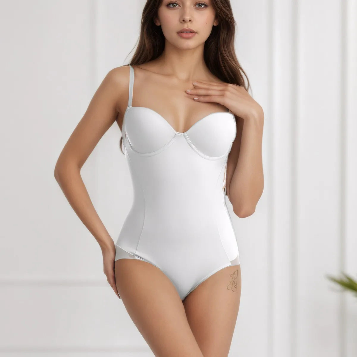 Naisstoo Women Shapewear Bodysuit for Tummy Control Seamless Body Shaper Thong Jumpsuit Bras Secondary image