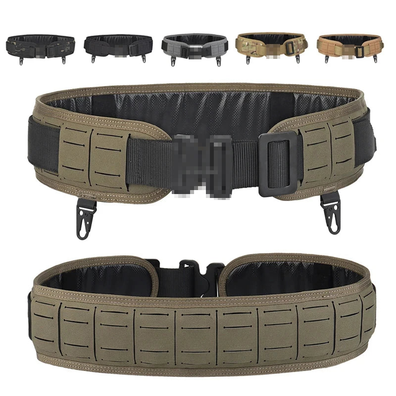 Tactical Padded Belt Airsoft CS Combat Molle Airsoft Girdle Duty Paintball Waist Belts War Game Hunting Accessories