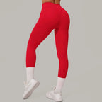 Gym Workout Yoga Fitness Sports Suit Short-sleeved Top Padded-free High-waisted Hip-lifting Trousers Outdoors Leisure Sportswear
