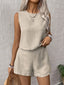 Summer Shorts Sets Women 2026 Fashion Sleeveless Loose Tank Tops And Short Pants Two Piece Sets Women Outfit Casual Femme Suit