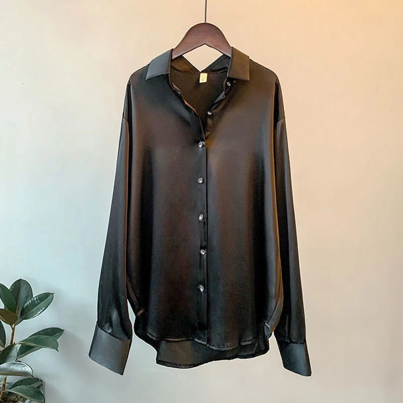 Summer Shirts And Blouses Woman Casual Top Autumn Winter Korean Long Sleeve Button Elegance Sweet Casual Office Lady New Shirts Secondary image