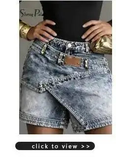 SHENGPALAE European And American Style Loose Solid Color Printed Button Straight Leg Jeans For Women 2026 Spring New 05E01378