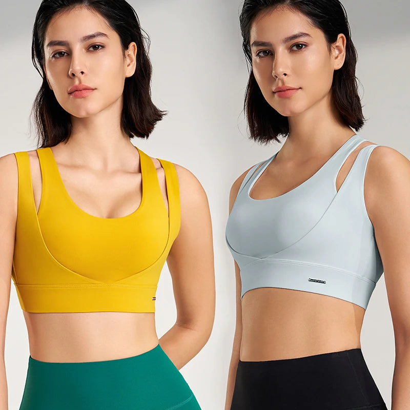 Sports Tops Women's Gym Sexy Underwear Sports Bra Tank Top Gathering Shockproof Women's Sports Underwear High Elasticity Main image