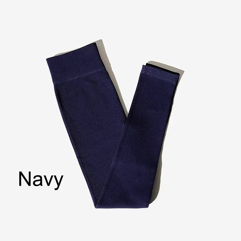 New Ribbed Seamless Yoga Pants High Waist Gym Leggings Sport Women Fitness Female Legging Tummy Control Running Tights