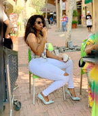 2025 & 2026 Spring New Women's White High Waist Ripped Jeans Fashion Slim Stretch Denim Pencil Pants Casual Female Clothing S-3XL