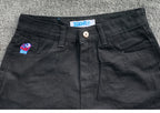 Y2K Embroidery Baggy Boy Jeans Women Streetwear Gothic Cartoon Blue Straight Jeans Retro Punk Rock High Waist Denim Trousers