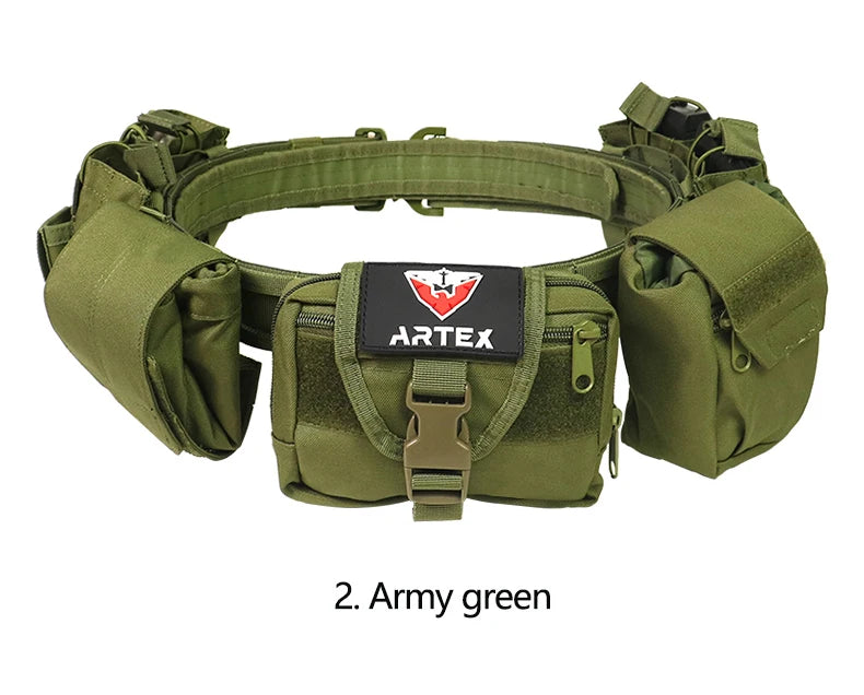 Tactical Waist Bag Hunting Tactical Battle Belt Sets Duty Belts Law Enforcement Airsoft Utility Belt with Accessories Pouches