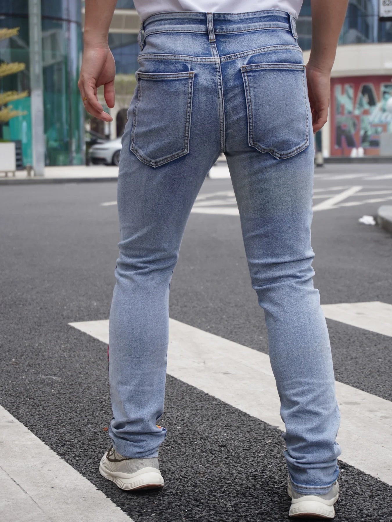High Street Bestseller  Fashionable Print  Trendy Men's Jeans  Popular In Multiple Countries  On Sale With Free Shipping Secondary image