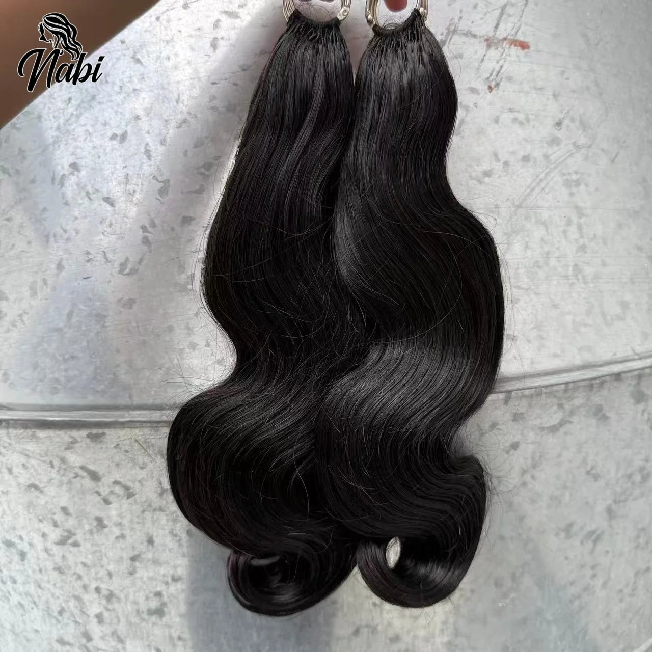 NABI Pre-Separated Crochet Human Hair Bundle Miracle Knots Braiding 14-18inch Water Wave Curly 100% Human Hair for Women