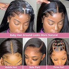 250% Human Hair Wigs Brazilian Remy Bone Straight Short Bob Wig For Women 14 Inch 13x6 Straight Lace Frontal Bob Wig Pre Plucked