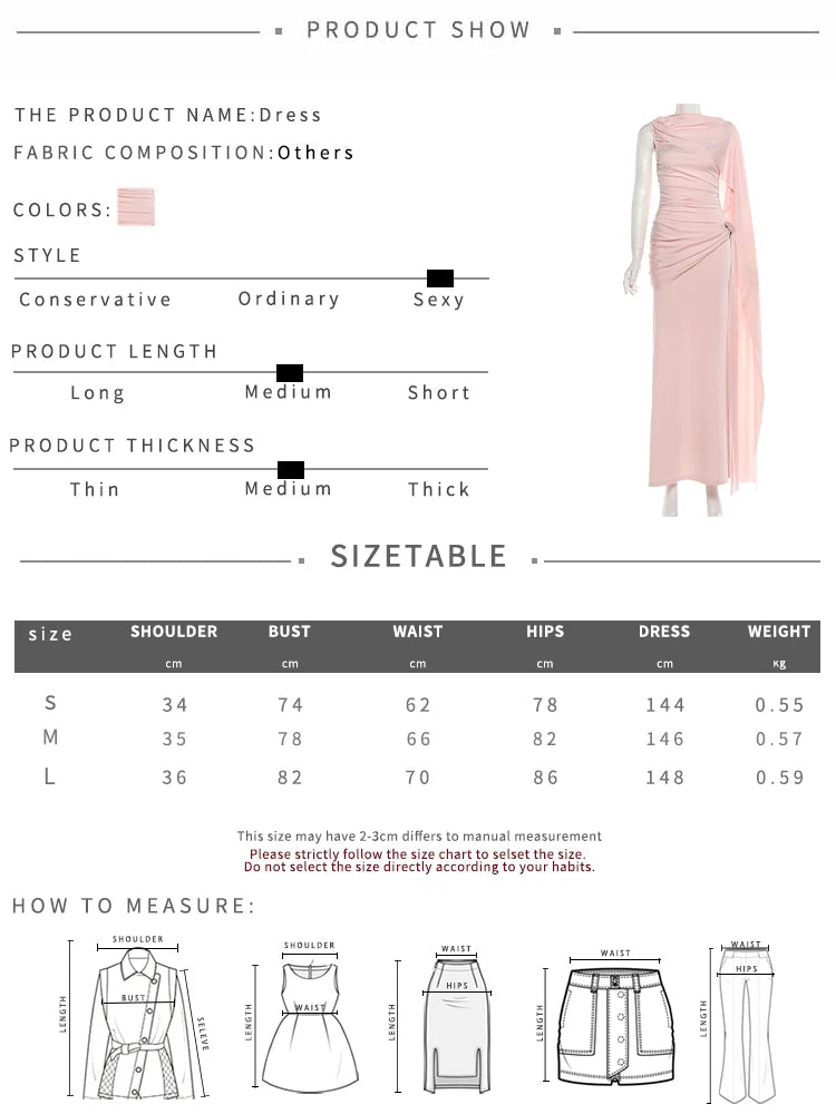 Kliou Ruched Elegant Gown Dress Woman o-Neck Sleeveless Ribbon Decoration Metal Trim High Waist Midnight Prom Party Long Bodycon