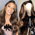5x5 1B30 Lace Glueless Wig Human Hair Ombre Body Wave Lace Frontal Closure Wigs Hd Lace Human Hair Ready To Go Human Front Wigs