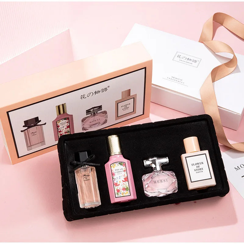 Women's Perfume Set Long-lasting Fragrance Flower Joy Blooming Water Of Flowers Floral Scent Eau De Toilette Valentine Day Gifts