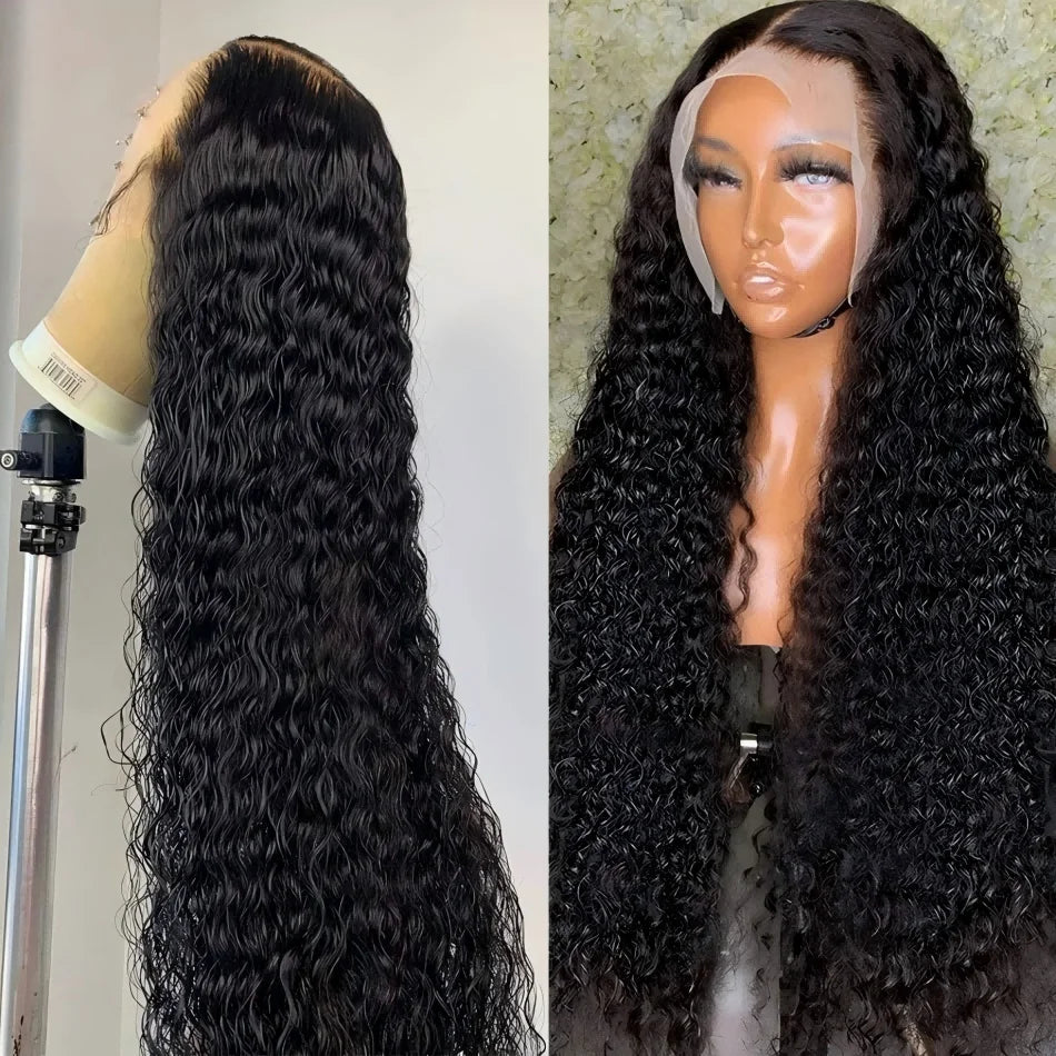 Curly Wig human hair lace frontal wig 13x6 HD lace 250 density deep wave Wig human hair 13x4 lace front Wigs for black women