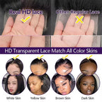 Deep Wave 13x6 HD Lace Frontal Human Hair Wig 200 Density Water Curly Transpare 360 Full Lace Front Wigs For Women 30 40 Inch