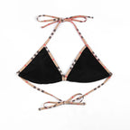 Check Bikini Sets Luxury Designer Brand Classic Print Swimsuit Two-piece Fashion Sexy Beach Swimwear 2025 Summer Women Clothing
