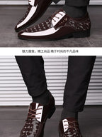 Oxfords Leather Men's Shoes Casual Dress Men Lace Up Breathable Formal Office for Man Big Size 38-48 Flats 2026
