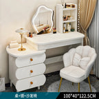 Bedroom Mirror Dressing Table Desk White Drawers Light Makeup Vanity Wood Room Penteadeira Com Espelho Dresser Furniture